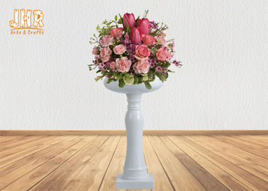 گلدان های گلدان گلدان و فایبرگلاس سفید براق عروس و گلدان های سبک وزن