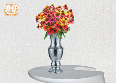 تزئینات خانه تزئینات گلدان های فایبرگلاس شکل گلدان های گلدان نقره ای موزاییک نقره ای پایان
