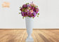 گلدان های طبقه میز گلدان های فایبرگلاس سفید براق