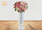 گلدان های کف پلاستیکی براق سفید گلدان های کف گلدان مخصوص منزل
