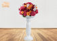 گلدان های گلدان فایبرگلاس سفید براق تزئینی شکل خلاقیت 100cm ارتفاع
