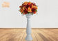 گلدان های کف گلدان فایبرگلاس سفید با قطعه 3 گلدان گلدان های کف با پایه