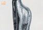 مجسمه کف مجسمه زرافه مجسمه های زرافه 183cm H نقره ای موزاییک نقره ای