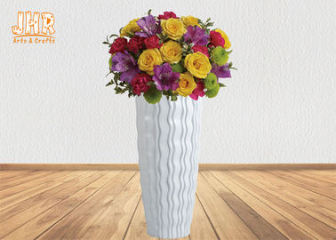 گلدان های سفالی براق گلدان های خانگی تزئینات گلدان های فایبرگلاس برای هتل خانگی