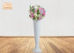 گلدان کف گلدان فایبرگلاس سفید براق شکل گلدان های مخصوص عروسی هتل