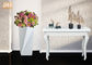 گلدان های گلدار شکل هندسی گلدان های فایبرگلاس کف گلدان های سفید و براق گلدان های گلدان داخلی