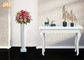گلدان های فایبرگلاس سفید براق کوچک گلدان های تزئینی گلدان های کف