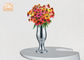 میز گلدان های تزئینی فایبرگلاس کوچک داخلی گلدان های تزئینی موزاییک آینه نقره ای پایان