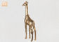 مجسمه جدول مجسمه مجسمه حیوانات ایستاده فایبرگلاس با برگ طلا