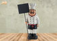 مجسمه سرآشپز مجسمه سرآشپز Polyresin Chef Figurine چوبی تخته سنگ مجسمه