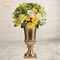 گلدان های گلدوزی دستباف فایبر گلاس کاغذ رنگ طلایی براق